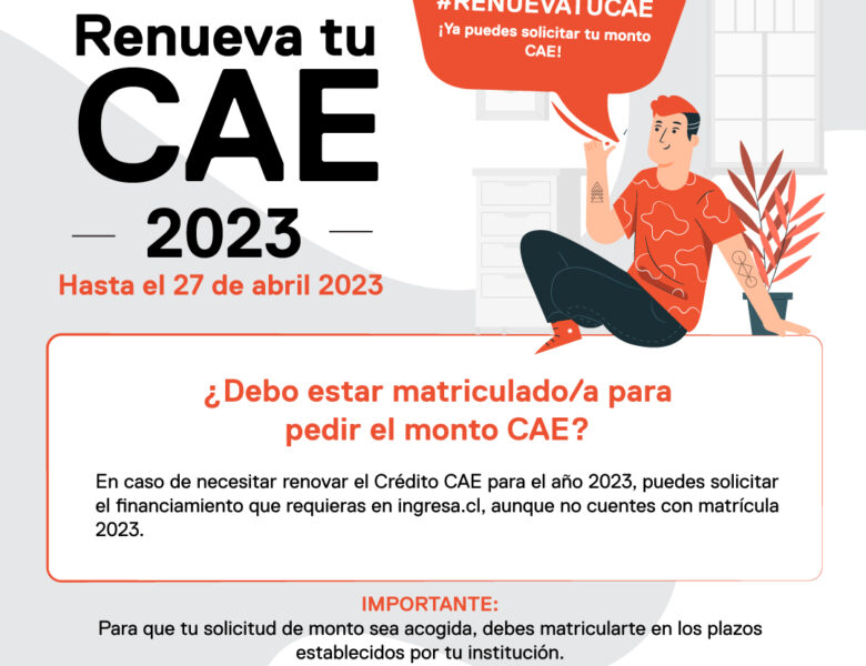 ¡Solicita tu monto CAE para el año 2023! Facultad de Filosofía y